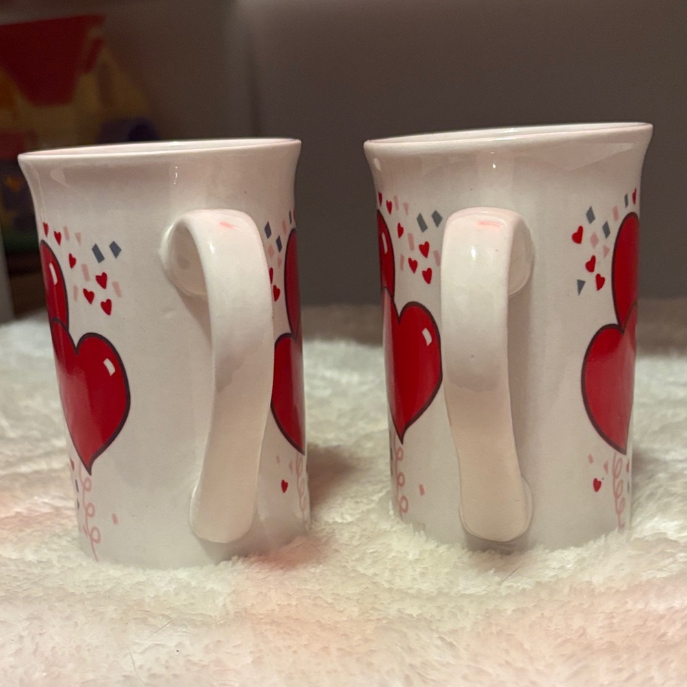 The cutest Vintage Love Heart Ceramic Mugs - valentines anniversary - Picture 5 of 5